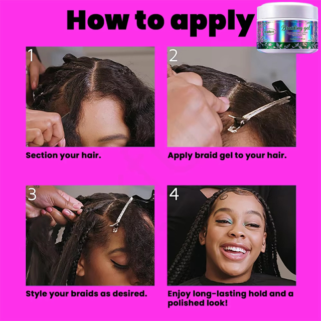 Private Label 250g Hair Braiding Gel Super Strong Holding Anti-Itch Moisturizing Twist Braid Style for African Hair,oalen cosmetics