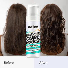 Strong Hold Hair Mousse Private Label Styling Foam for Defining Curly Hair Hair Products,oalen cosmetics