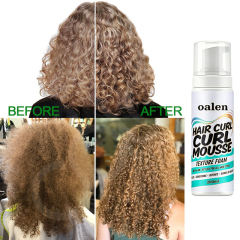 Strong Hold Hair Mousse Private Label Styling Foam for Defining Curly Hair Hair Products,oalen cosmetics
