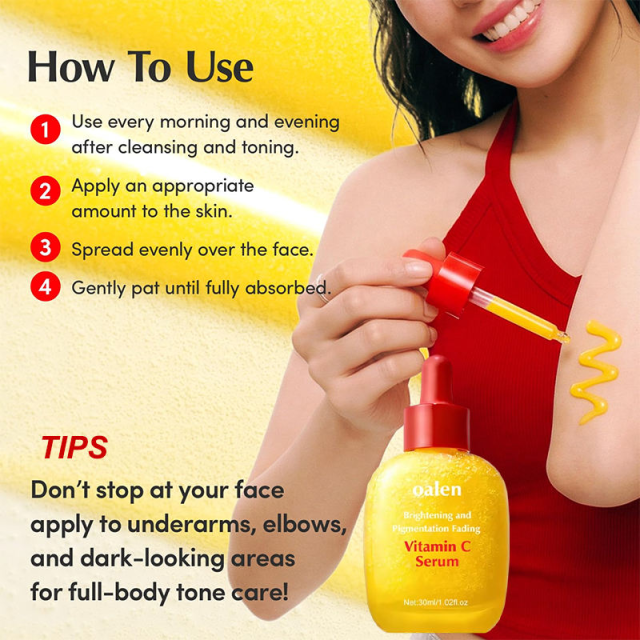 Luxfume Vitamin C Serum for Face Anti Aging Wrinkle Facial Serum Skin Brightening Serum for Dark Spots Fine Lines Dull Skin,oalen cosmetics