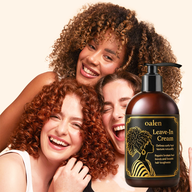 Oalen Curly Hair Care Set 5 Piece Complete System Leave-in Conditioner Lotion Hair Treatment Moisture Refresher Scalp,MY SHOP