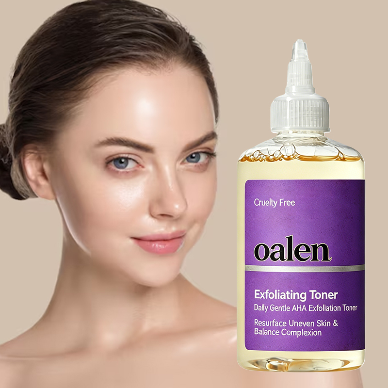 Oalen Private Label Daily Exfoliating Facial Toner Gentle Brightening Formula Refines Rough Skin for Uniform Skin Tone,MY SHOP