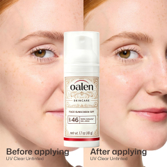 Oalen SPF46 Oil-Free Niacinamide Face Sunscreen | Broad Spectrum Non-Greasy Daily UV Protection,MY SHOP