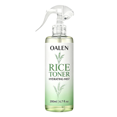 Oalen Private Label Multi Purpose Rice Water Mist Hydrate Revitalize Skin Soften Hair Lightweight Non Sticky Toner,MY SHOP
