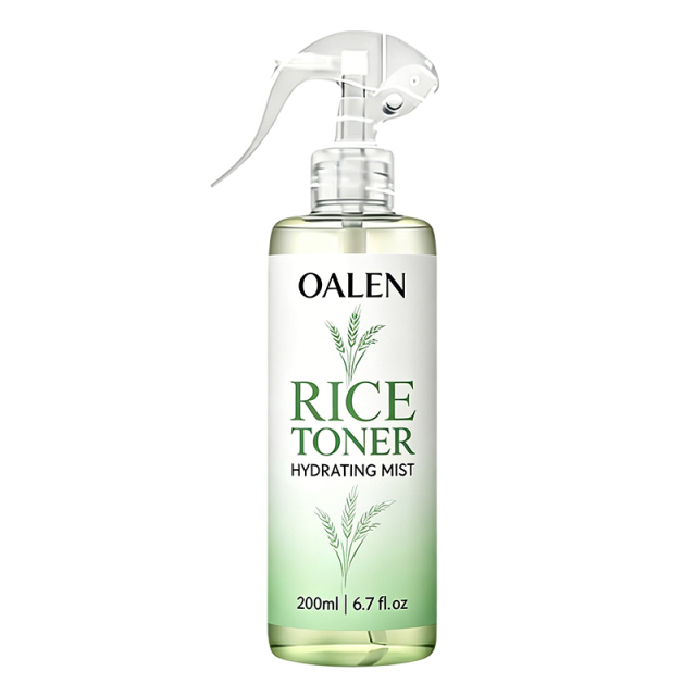 Oalen Private Label Multi Purpose Rice Water Mist Hydrate Revitalize Skin Soften Hair Lightweight Non Sticky Toner,MY SHOP
