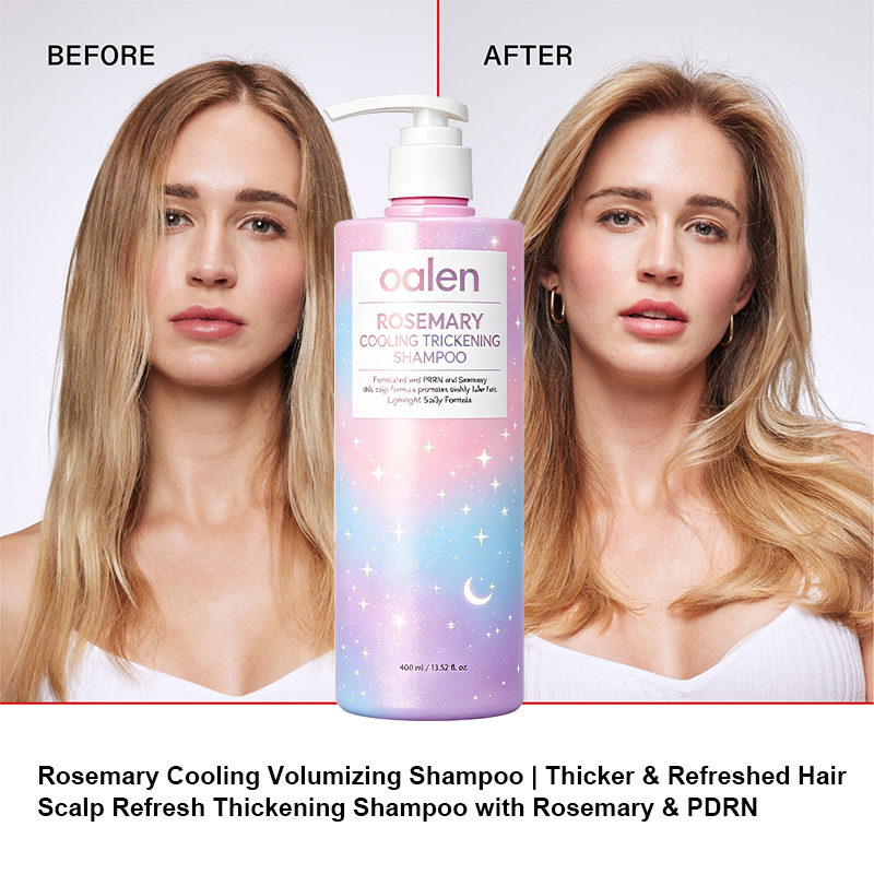 Oalen Rosemary PDRN Thickening Shampoo Mint Cooling Care Support Healthy Scalp Reduce Breakage Volumize Thinning Fine Hair,MY SHOP