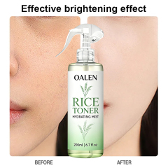 Oalen Private Label Multi Purpose Rice Water Mist Hydrate Revitalize Skin Soften Hair Lightweight Non Sticky Toner,MY SHOP