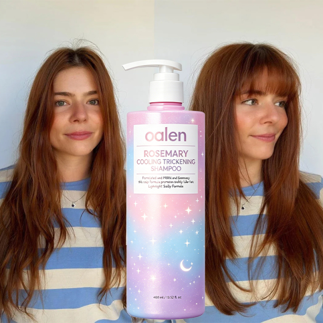 Oalen Rosemary PDRN Thickening Shampoo Mint Cooling Care Support Healthy Scalp Reduce Breakage Volumize Thinning Fine Hair,MY SHOP