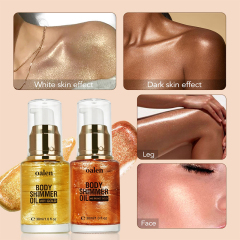 Oalen Private Label Natural Organic Shimmer Body Oil Long Lasting Moisturizing Glow Illuminating Body Oil Wholesale Custom,MY SHOP