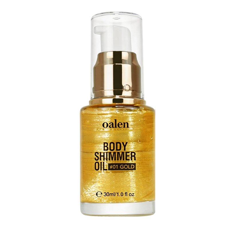 Oalen Private Label Natural Organic Shimmer Body Oil Long Lasting Moisturizing Glow Illuminating Body Oil Wholesale Custom,MY SHOP