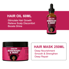 Oalen Rosemary Mint Anti Hair Loss Hair Growth Products Shampoo Conditioner Oil Mask Repair Damaged Hair Care Kit,MY SHOP