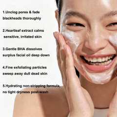 oalen private label heartleaf gentle foaming cleanser deep pore cleansing hydrating daily face wash pore refining skincare product,MY SHOP