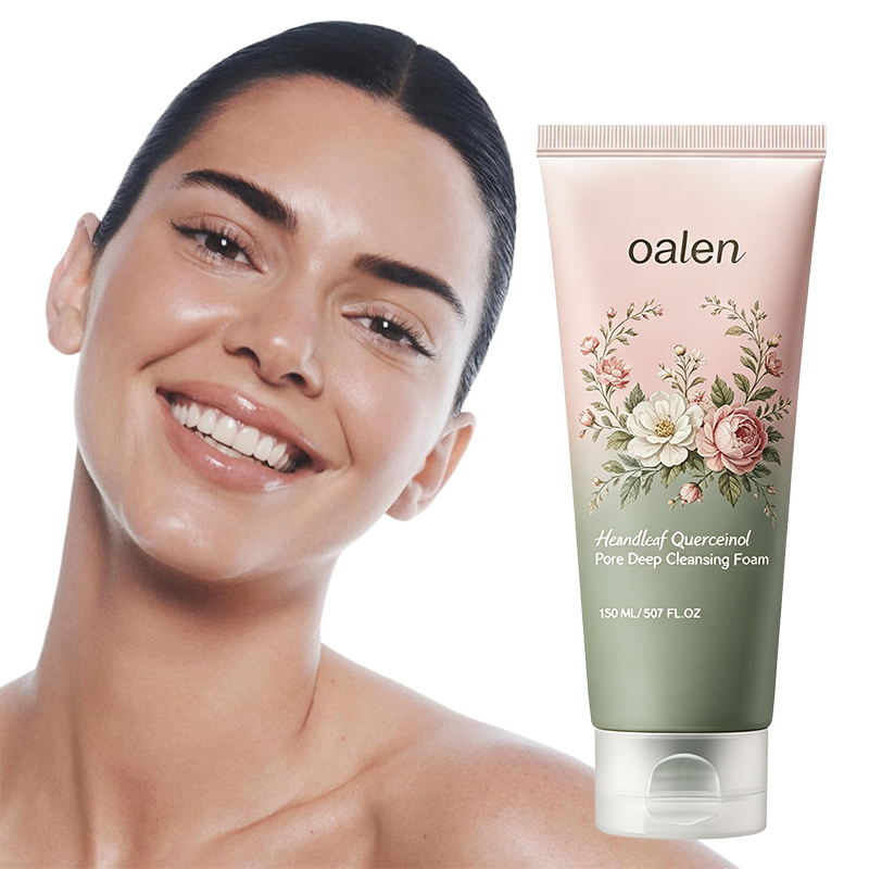 oalen private label heartleaf gentle foaming cleanser deep pore cleansing hydrating daily face wash pore refining skincare product,MY SHOP