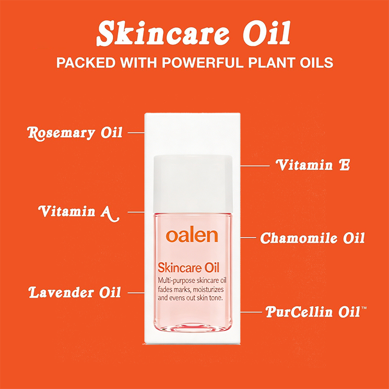 oalen private label Skincare Body Oil Serum vitamins moisturize face body fade scars stretch marks all skin non comedogenic gentle daily care,MY SHOP