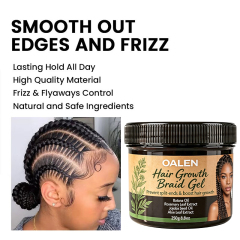 Oalen Private Label Hair Growth Braid Gel Maximum Hold No Flake Alcohol Free Styling Gel For Knotless Braids Box Braids Cornrows,MY SHOP