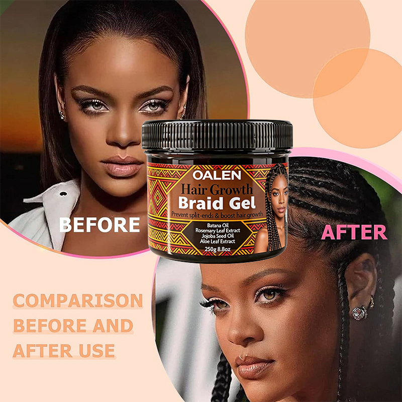 Luxfume Private Label Braiding Gel Alcohol Free No Flaking Strong Hold Hair Styling Product for Cornrows Knotless Braids,MY SHOP