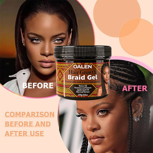 Luxfume Private Label Braiding Gel Alcohol Free No Flaking Strong Hold Hair Styling Product for Cornrows Knotless Braids,MY SHOP