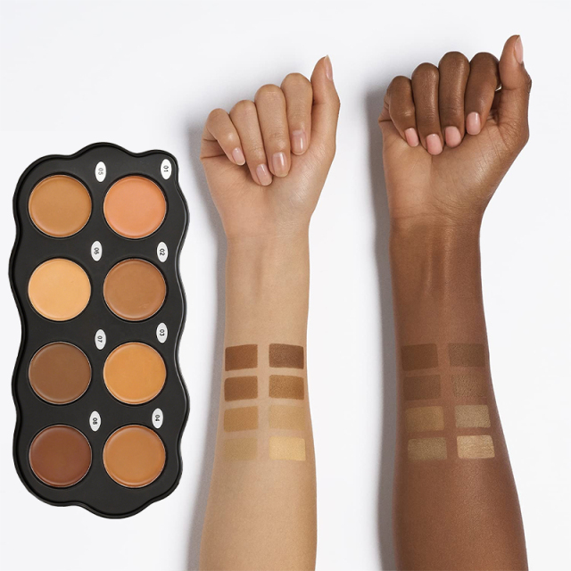 Oalen Cream Contour Palette Full Coverage Concealer Sculpt Highlight Blendable Bronzer Long Lasting Formula Cover Dark Circles Acne Blemishes and Pigmentation,MY SHOP