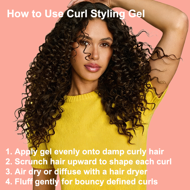 Luxfume Curling Hair Styling Strong Hold Moisturizing Styling Jelly Smoothing Gel for Defined Curls Frizz Control Deep Hydration,MY SHOP