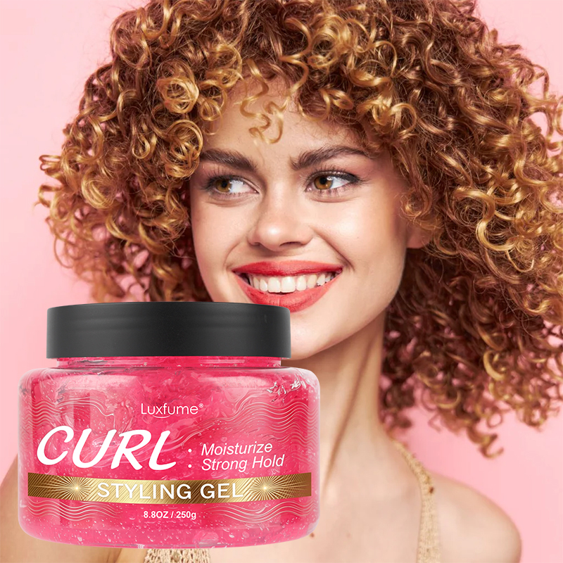 Luxfume Curling Hair Styling Strong Hold Moisturizing Styling Jelly Smoothing Gel for Defined Curls Frizz Control Deep Hydration,MY SHOP