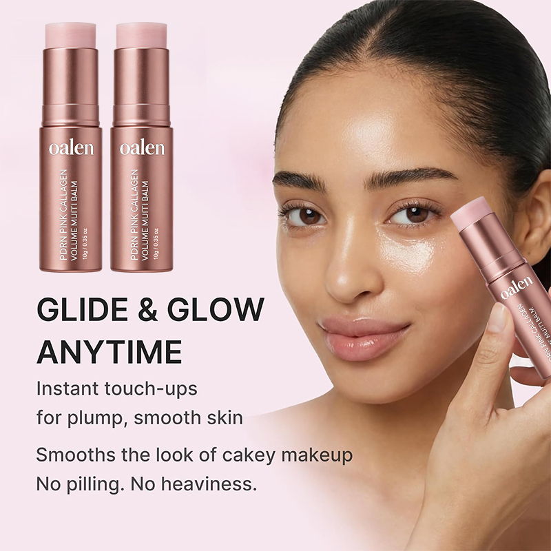 Oalen Private Label PDRN Pink Collagen Volume Multi Balm Multi Repair Stick For Dry Fine Lines Dark Circles Sagging Dull Skin On Eye Cheek Lip And Neck,MY SHOP