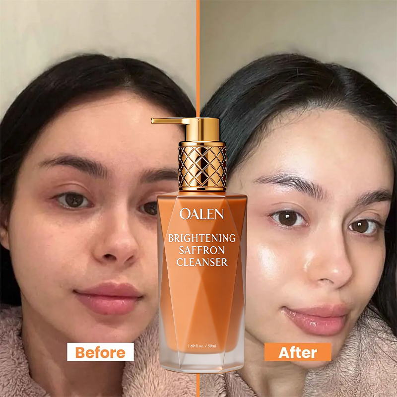 Luxfume Private Label Brightening Saffron Cleanser Gel to Milk Formula Soothes Dry Uneven Skin Tone,MY SHOP