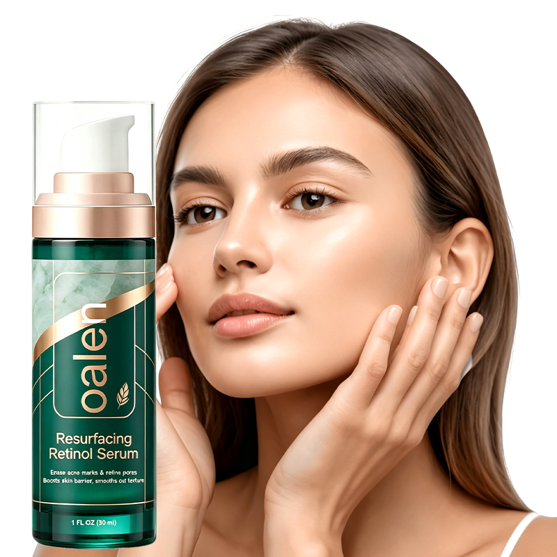 oalen private label resurfacing retinol serum with licorice root extract brightening minimizer for post acne skin barrier repair,MY SHOP