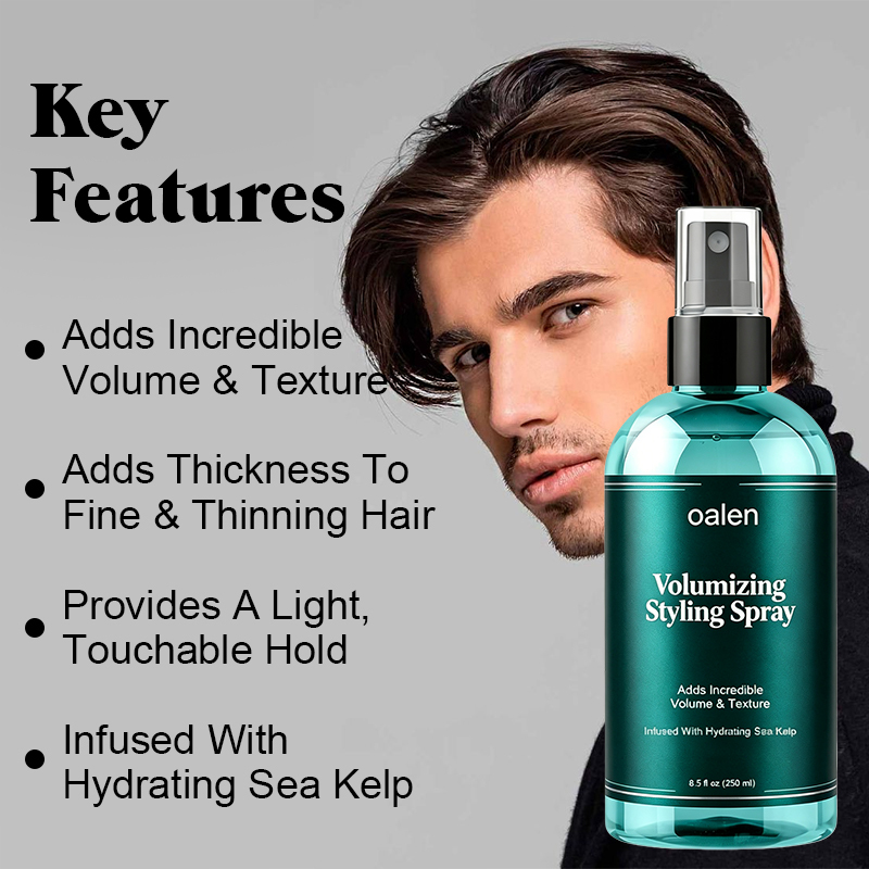Oalen Volumizing Styling Spray Adds Incredible Volume Texture Infused With Hydrating Sea Kelp Hair Spray For All Hair Types,MY SHOP