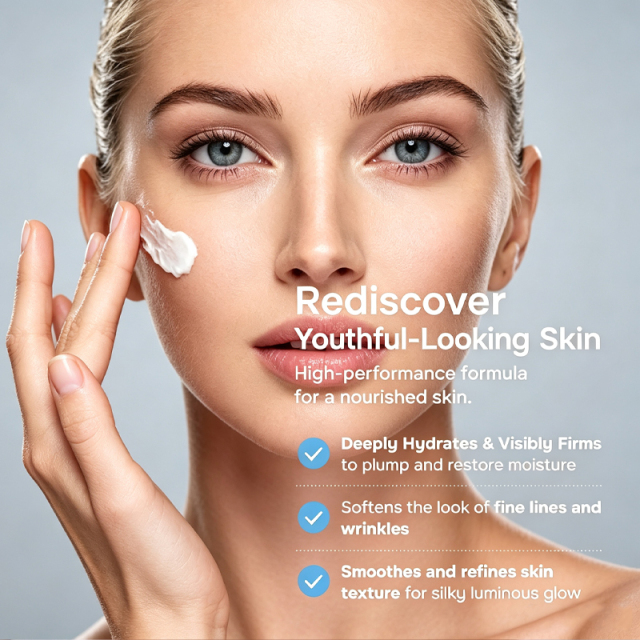 Luxfume Private Label Multi Effect Facial Moisturizer Rich in Retinol Collagen Hyaluronic Acid Lifts Skin Texture,MY SHOP