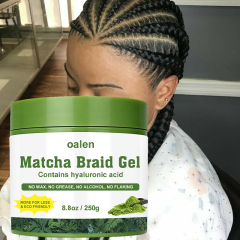 Oalen Private Label Matcha Scented Braid Gel extra Hold High Shine for Twists Locs Braids Finisher Smooth Frizz Locks,MY SHOP