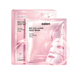 Oalen Private Label Bio-Collagen Deep Mask Overnight Hydrogel Boost Elasticity Soft Smooth Facial Mask 4 Sheets,MY SHOP