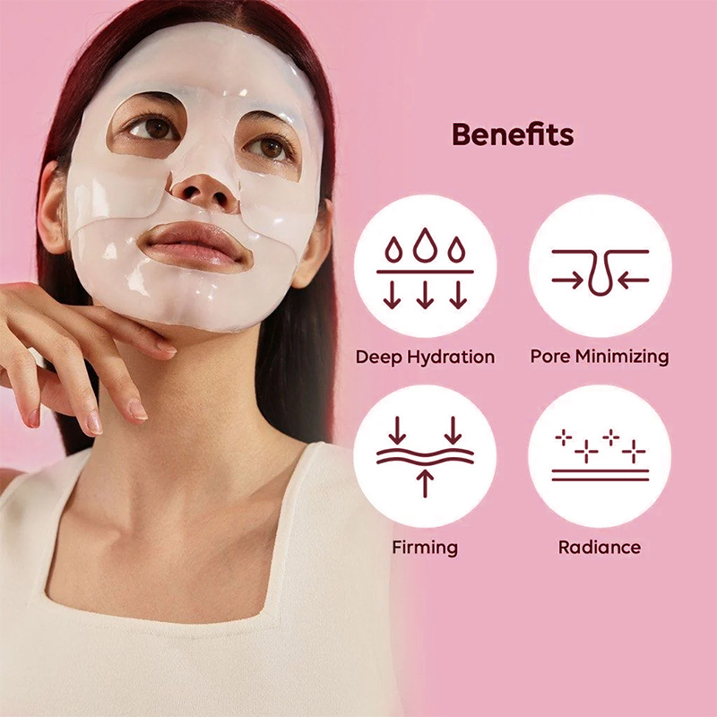 Oalen Private Label Bio-Collagen Deep Mask Overnight Hydrogel Boost Elasticity Soft Smooth Facial Mask 4 Sheets,MY SHOP