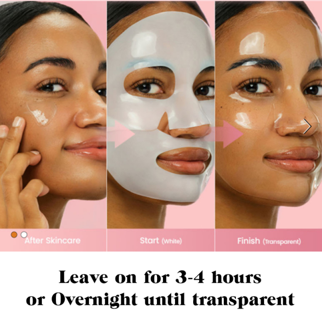Oalen Private Label Bio-Collagen Deep Mask Overnight Hydrogel Boost Elasticity Soft Smooth Facial Mask 4 Sheets,MY SHOP