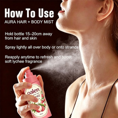 Luxfume Private Label Portable Lychee Scented Hair Body Mist Long Lasting Natural Fruit Aroma Refreshing Fragrance Spray,MY SHOP