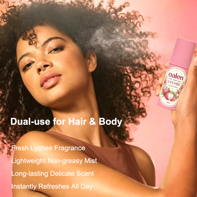 Luxfume Private Label Portable Lychee Scented Hair Body Mist Long Lasting Natural Fruit Aroma Refreshing Fragrance Spray,MY SHOP