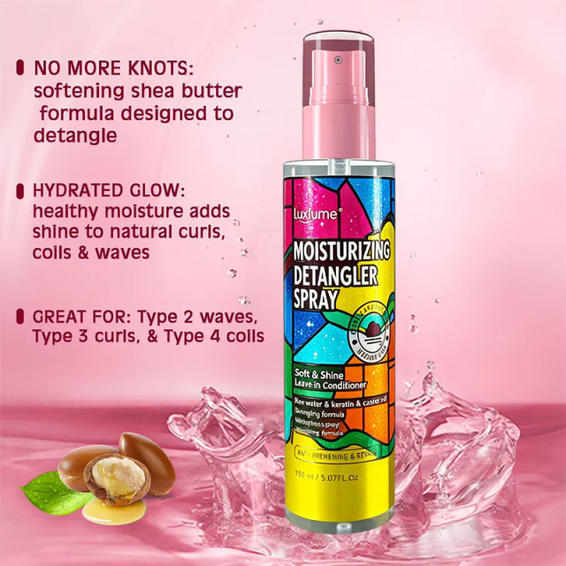 Private Label Herbal Hair Care Detangle Texture Spray Lightweight Hydrating Nourishing and Anti-Itching Hair Detangler Spray,MY SHOP