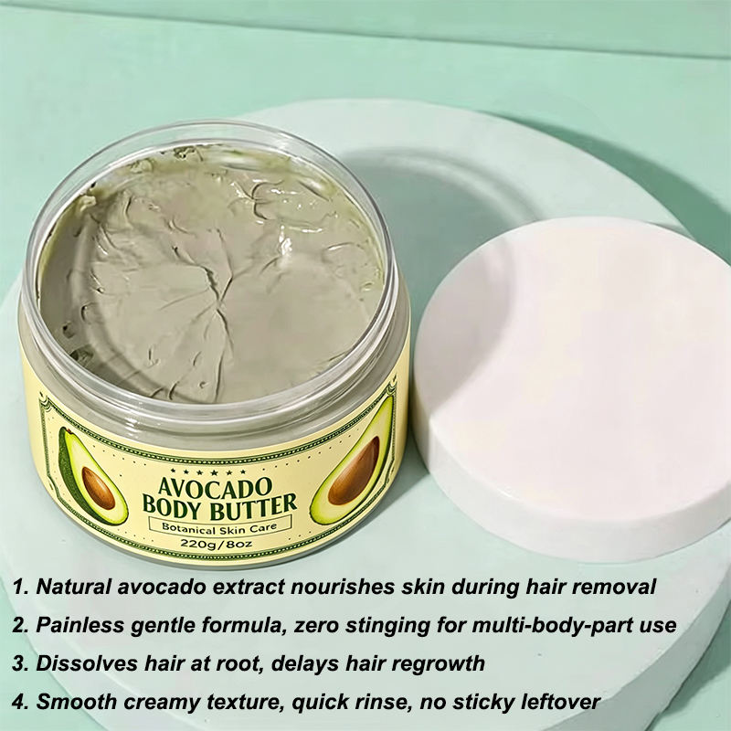 Private Label Oalen Multiple Parts Hair Removal Mask Avocado Body Painless Hair Remover Cream Gentle Moisturizing Depilatory,MY SHOP