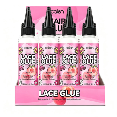 OALEN OEM Custom Waterproof Strong & Clear Hold White 120ml Juicy Peach Scented Lace Wig Glue Invisible Bond Fast Drying,oalen cosmetics
