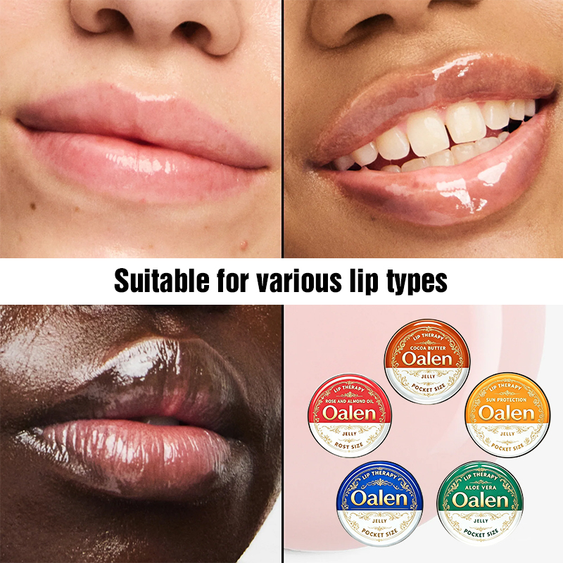 Oalen Private Label Lip Cream Care Tin Lip Balm Multi Flavor Pocket Jelly Lip Balm Soothing Dry Chapped Lip Daily Nourishment,oalen cosmetics