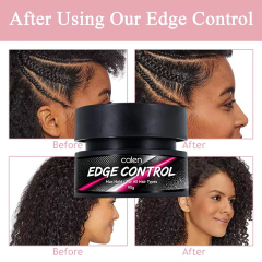 Luxfume Extra Strong Hold Edge Control Gel No Flaking Natural Formula for Texturizing Edges Styling for 4c Curly Coily Hair,MY SHOP