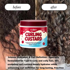 Luxfume 200ML Volume Curls Bouncy Wave Nourishing Curl Jelly Cream Private Label Moisturizing Smoothing Heat Protection Hair,MY SHOP