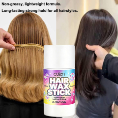 Private Label 75g Hair Cream Wax Stick Extra Strong Hold Shiny for Hair Extensions Unisex No Flaking Wholesale,MY SHOP