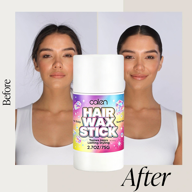 Private Label 75g Hair Cream Wax Stick Extra Strong Hold Shiny for Hair Extensions Unisex No Flaking Wholesale,MY SHOP