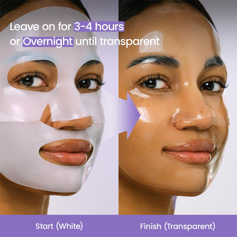 Luxfume Private Label Caviar Real Deep Mask Rejuvenating Hydrogel Mask Improve Dull Skin Radiance 4 Count,MY SHOP