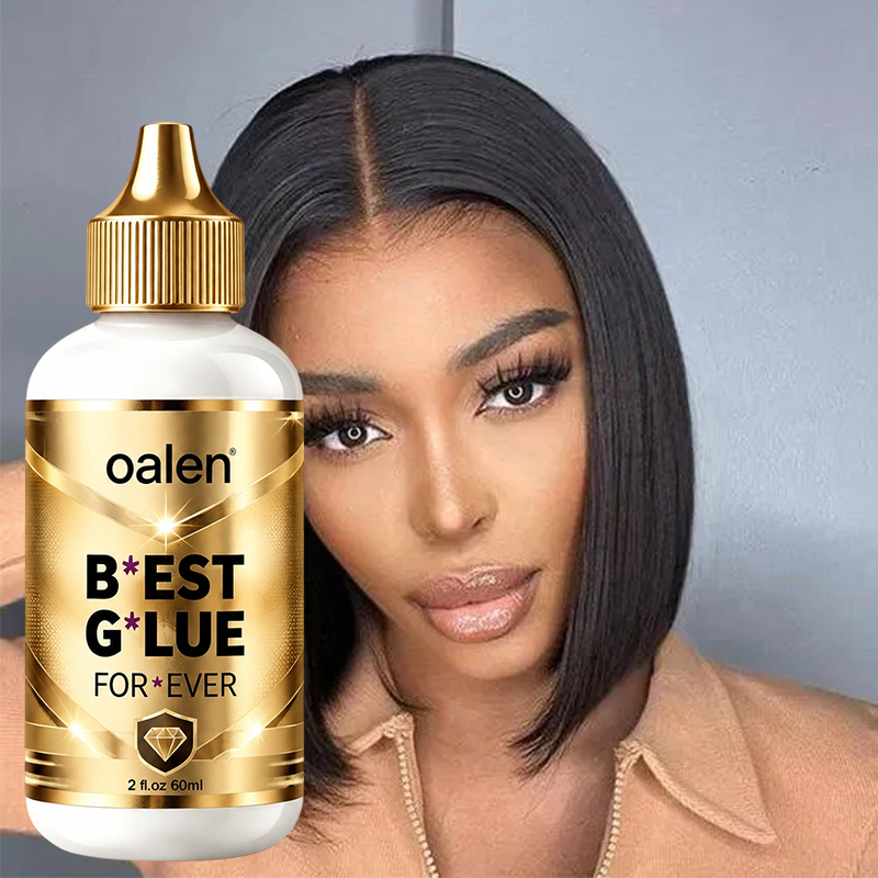Luxfume 2oz 60ml Strong Hold Clear Lace Wig Adhesive Private Label Sweat Resistant Quick Dry Waterproof Glue for Daily Wig Wear,oalen cosmetics