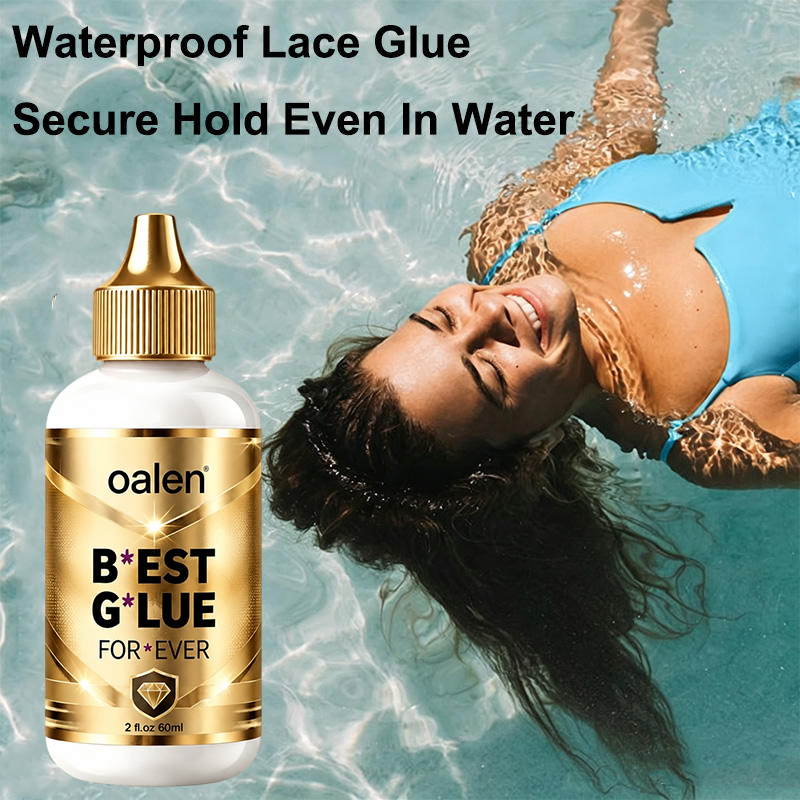 Luxfume 2oz 60ml Strong Hold Clear Lace Wig Adhesive Private Label Sweat Resistant Quick Dry Waterproof Glue for Daily Wig Wear,oalen cosmetics