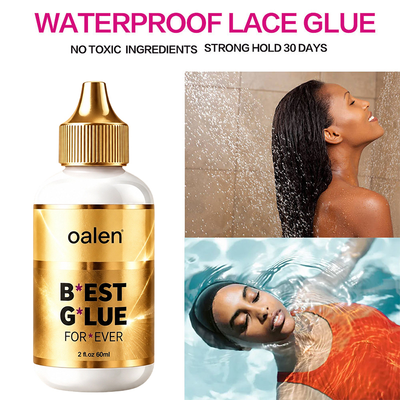 60ml Oalen 2oz Clear Invisible Lace Wig Adhesive Private Label Waterproof Sweatproof Quick Dry Strong Hold Glue for Lace Wigs,oalen cosmetics