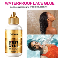 60ml Oalen 2oz Clear Invisible Lace Wig Adhesive Private Label Waterproof Sweatproof Quick Dry Strong Hold Glue for Lace Wigs,oalen cosmetics