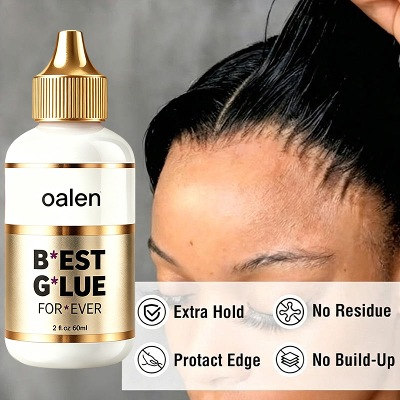 Oalen 60ml 2oz Latex-Free Lace Wig Glue Private Label Long Lasting Waterproof Invisible Adhesive for Wigs Hair Extensions,oalen cosmetics