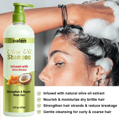 Oalen Private Label Olive Moisture Professional Olive Oil Hair Growth Kit Coconut Mint for Damaged 4c Hair Moisturizing,oalen cosmetics